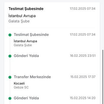 Trendyol Express Galata Şubesi Teslimat Sorunu