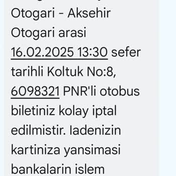 Bilet İadesinde Eksik Ödeme Ve İletişim Sorunu