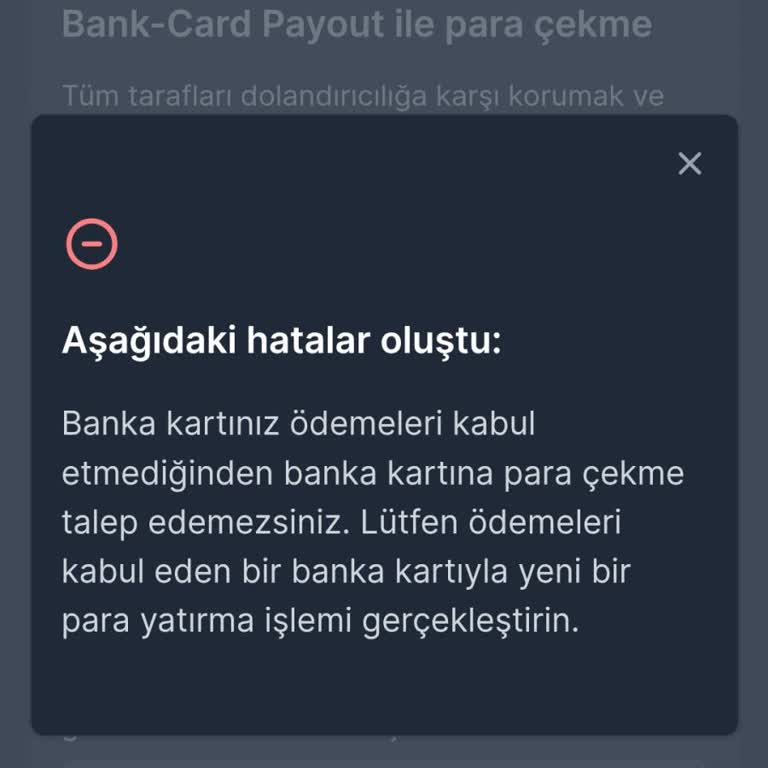 Para Çekme Taleplerim Sürekli Reddediliyor