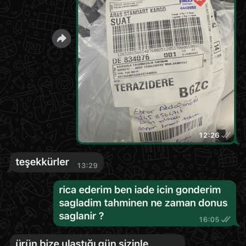 İade Edilmeyen Ürün Ve Geri Dönüş Eksikliği