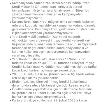 Yapı Kredi'nin Kampanya Ve Hizmetlerinde Yaşadığım Hayal Kırıklığı