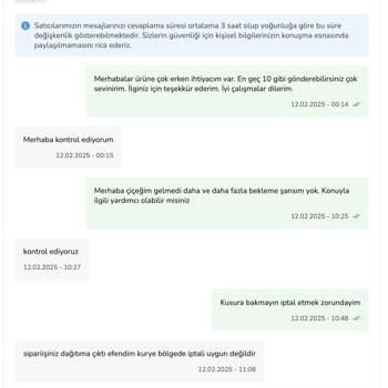 Çiçek Sepeti'nde Zamanında Teslim Edilmeyen Çiçek Ve İletişim Sorunları