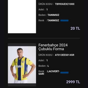 Fenerium Sipariş Takibi Sorunu