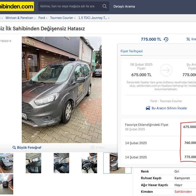 Sahibinden Yanıltıcı Araç Satış İlanı Ve Eksik Bilgilendirme