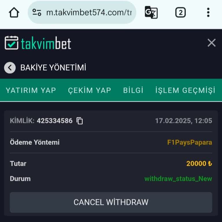 Takvimbet Müşteri Hizmetleri ve İletişim Sorunları: Para Çekme Endişeleri