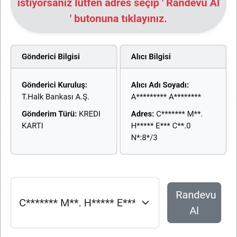 Kredi Kartı Teslimatında İletişim Sorunu