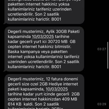 Gece Yarısı Tükenen İnternet Paketleri
