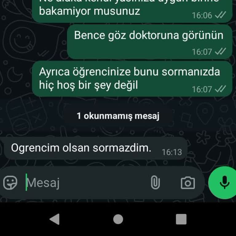 Öğretim Görevlisinin Mesleki Etik Dışı Davranışları