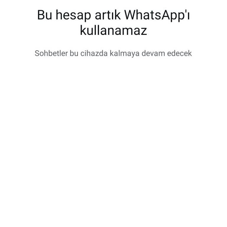 WhatsApp Hesabım Haksız Yere Engellendi