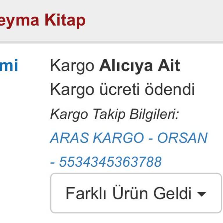 Yanlış Kitap Gönderimi Ve İletişimsizlik Sorunu