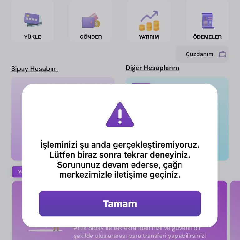Sipay'de Para Blokesi Mağduriyeti