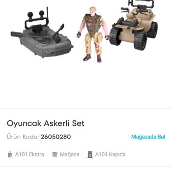 A101 Eksik Deniz Botu Aksesuarlı Oyuncak Seti Sorunu