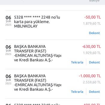 Aktif Bank Sanal Kart Para Aktarım Sorunu