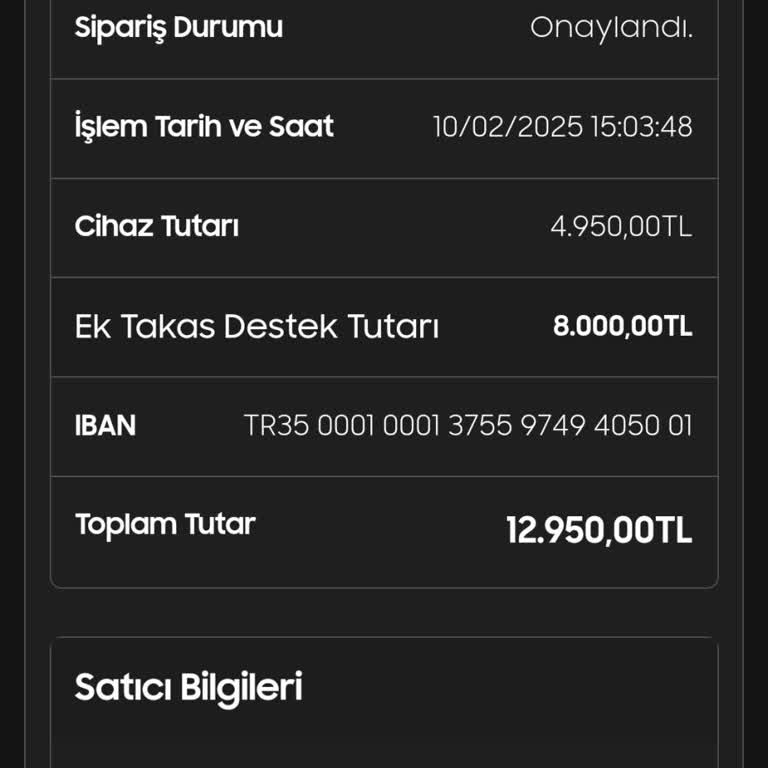 Samsung Takas İşlemi Sonrası Ödeme Yapılmadı