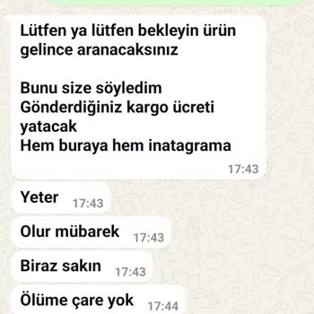 Hatalı Ürün Ve Kötü Müşteri Hizmetleri Deneyimi