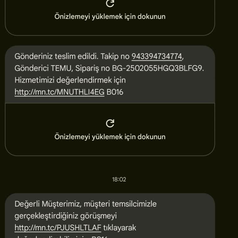 Teslim Edilmeyen Kargo Ve Yanıltıcı Bildirimler