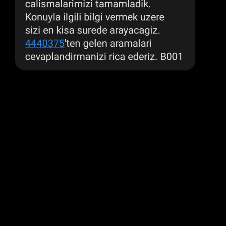 Altyapı Tamamlanmamışken Gönderilen Yanıltıcı Mesaj