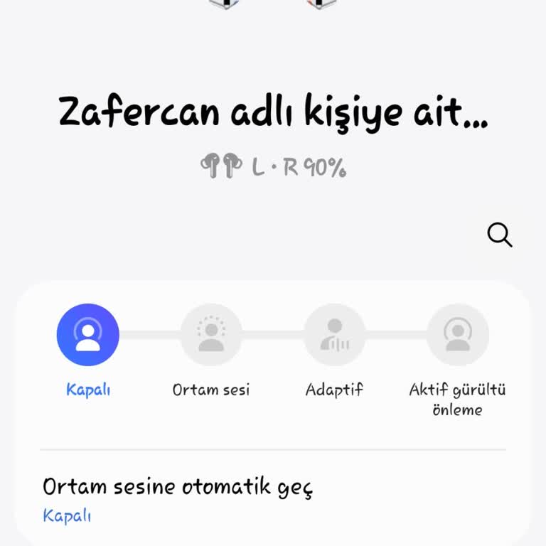 Galaxy Buds 3 Pro Kulaklığımda Gürültü Engelleme Sorunu