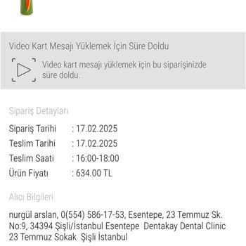 Zamanında Teslim Edilmeyen Çiçek Ve İlgisiz Destek