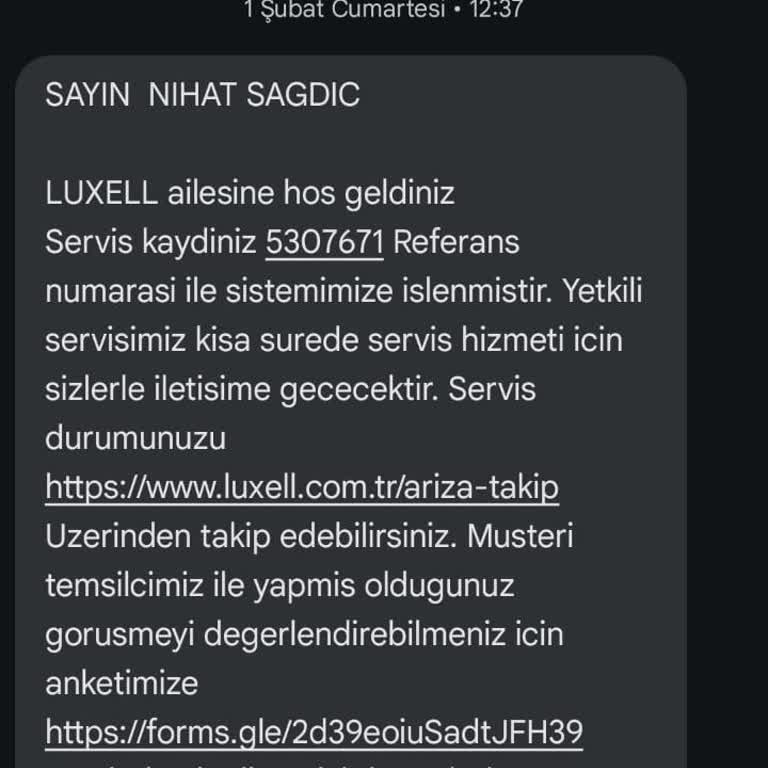 Luxell Isıtıcı Kısa Sürede Arızalandı Ve Servis Sorunları