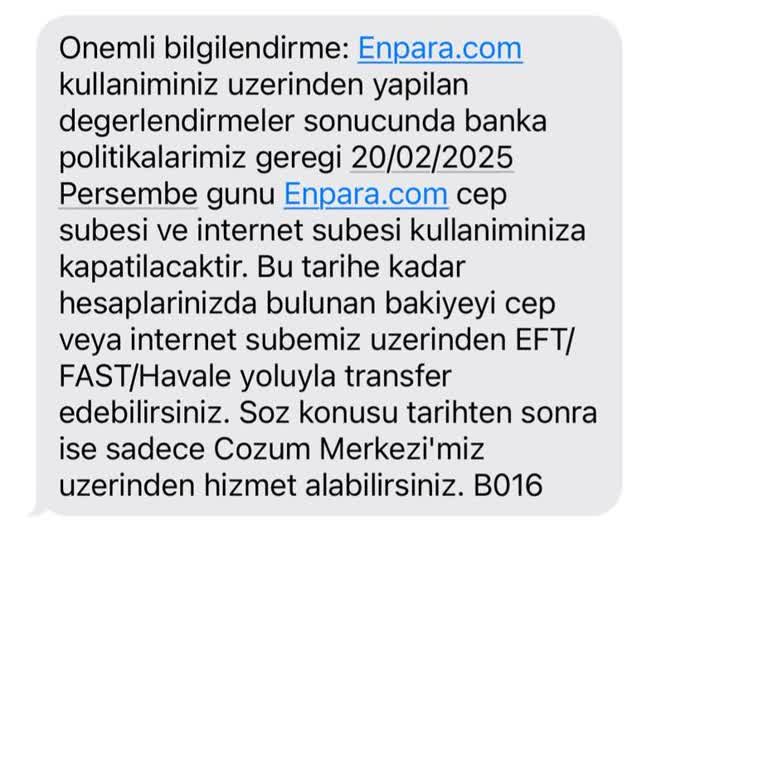 Hesap Kapatma Bilgilendirmesi Eksikliği