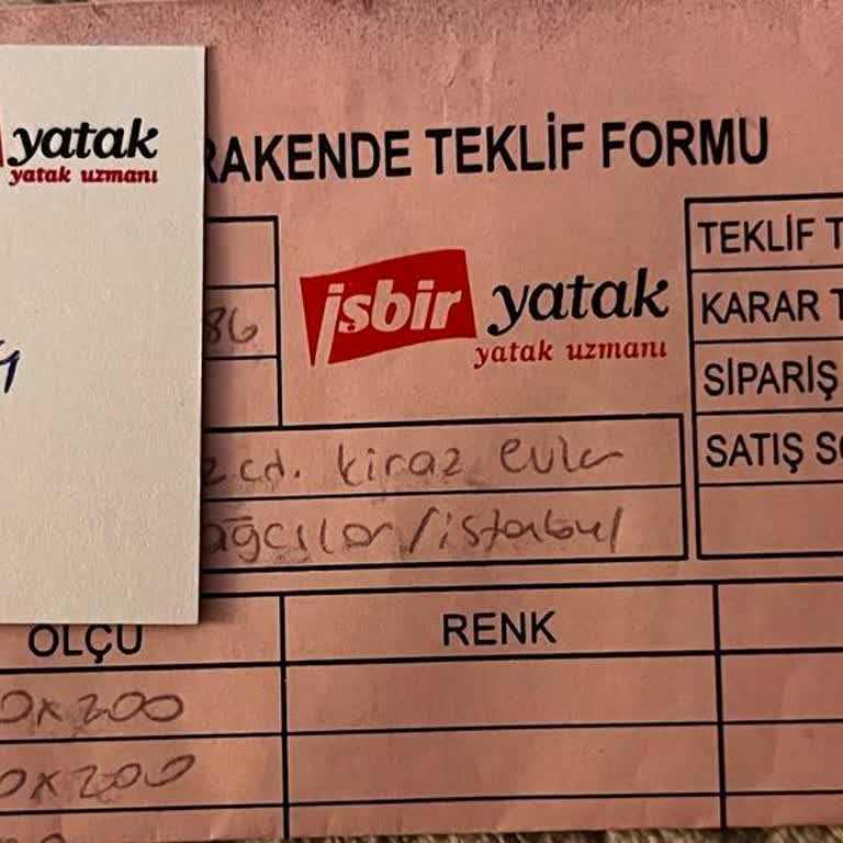 İşbir Yatak Siparişinde Renk Karmaşası Ve Kötü Müşteri Hizmeti