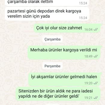 Siparişlerim Gönderilmedi Ve İade Yapılmadı