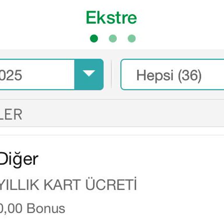 Yıllık Kart Ücreti İadesi Talebi