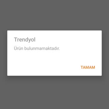 Sipariş Verilen Ürün Bulunamıyor