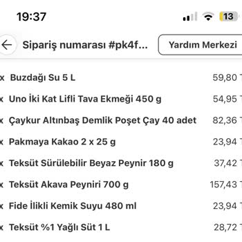 Yemeksepeti Marketinde İade Süreci Kabusu