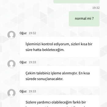 Para Çekme Sorunu Ve Destek Hattı İlgisizliği