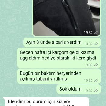 Kalitesiz Ayakkabı Ve İlgisiz Müşteri Hizmetleri