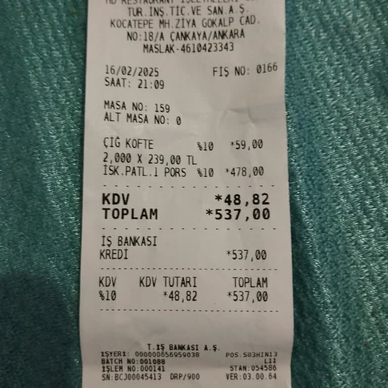 Hayal Kırıklığı Yaratan HD İskender Deneyimi