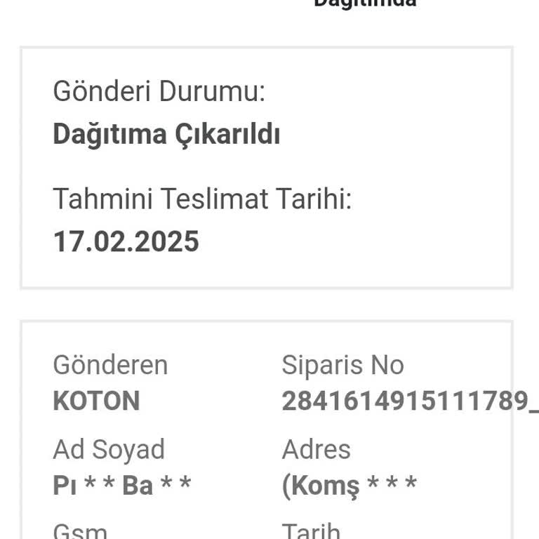 Koton'dan Aldığım Montun Kargo Çilesi