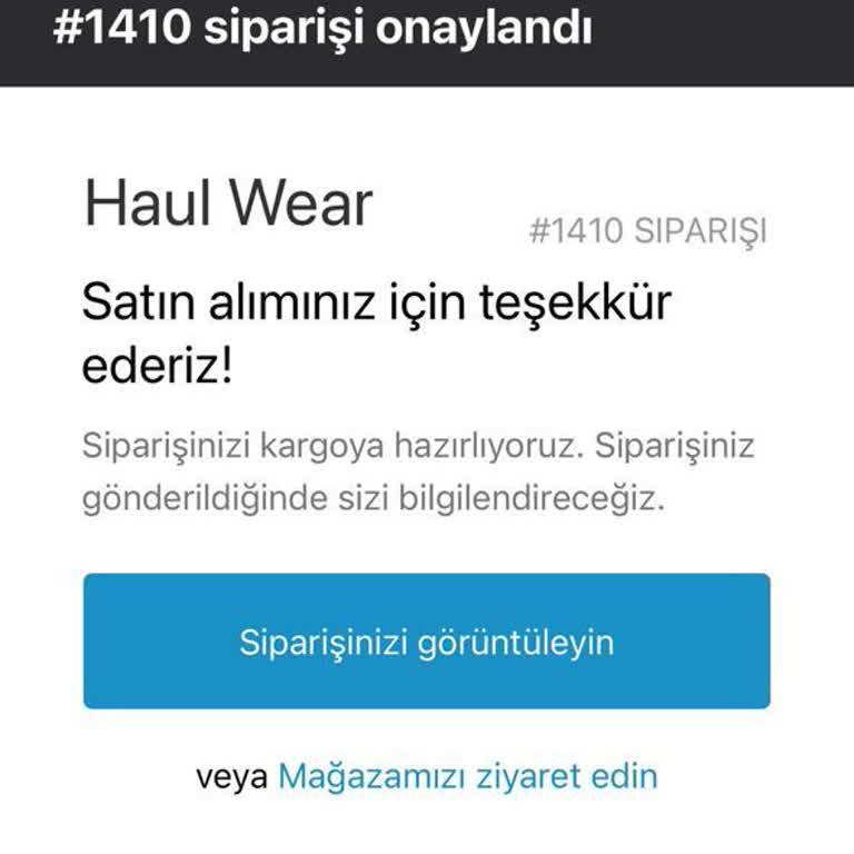Haul Wear'dan Sipariş Edilen Hırkalar Hala Kargolanmadı