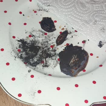 Tadım Hurmasından Çıkan Duman Ve Kömür Gibi Toz Şoku