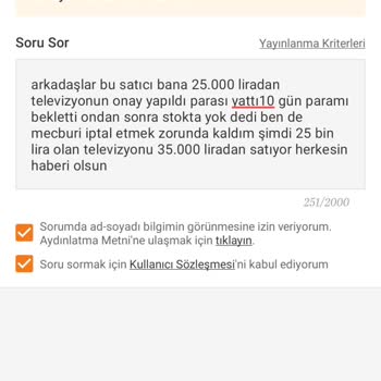 Stokta Olmayan Televizyonu Daha Yüksek Fiyattan Satışa Çıkardılar!