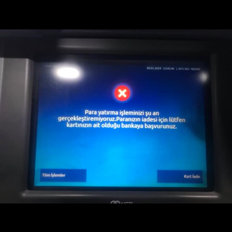 Yapı Kredi Bankası ATM'de Yutulan Para İçin 9 Aydır Çözüm Bekliyorum