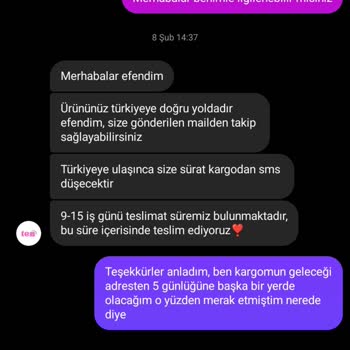 Kargo Süreci Ve İletişim Sorunları