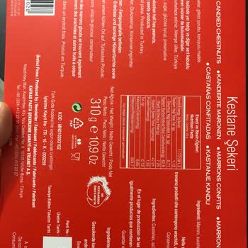 Kestane Şekerinde Glikoz Şurubu Çelişkisi