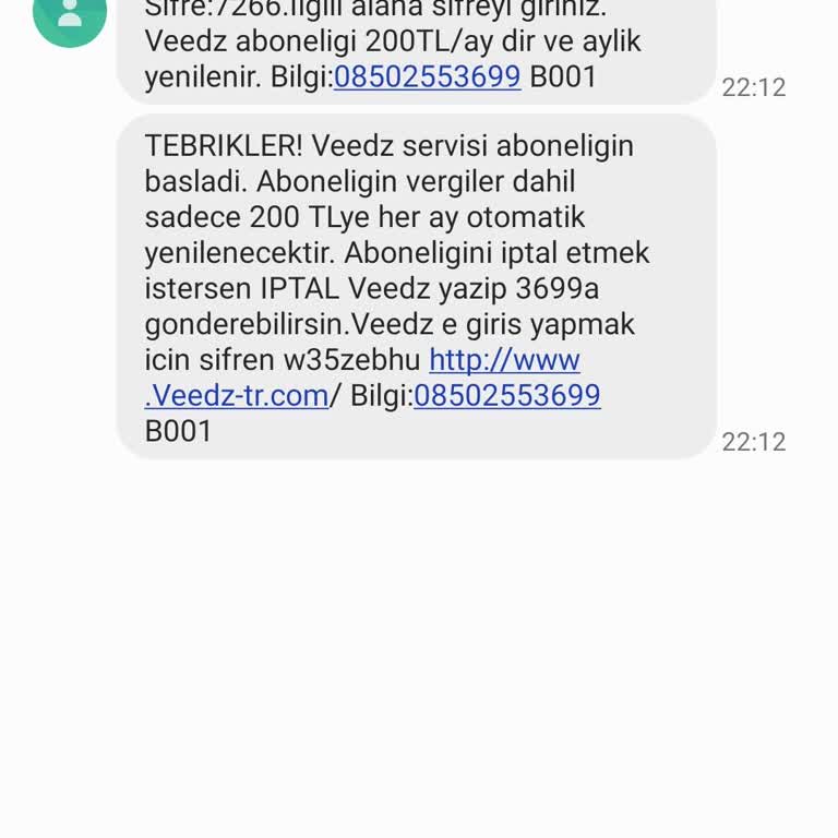 Haberim Olmadan Kesilen Abonelik Ücreti
