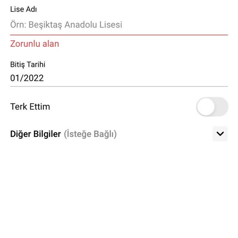 Kariyer.net Eğitim Bilgileri Giriş Sorunu