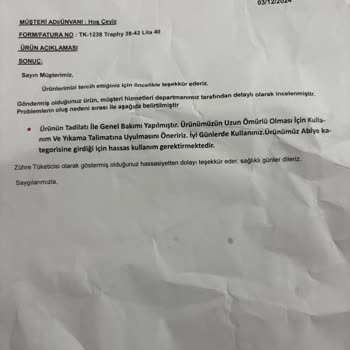 Yıpranan Etek Takımıyla Mağduriyet