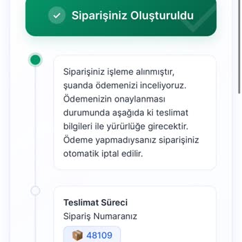 Ayna Siparişim Gelmedi, Para İadesi Yapılmıyor