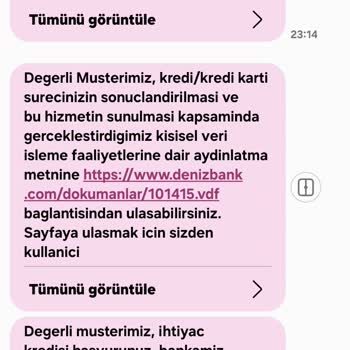Denizbank Alışveriş Kredisi Reddi Ve Müşteri Memnuniyetsizliği