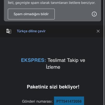 PTT Kargo Adıyla Gelen Sahte E-postalar