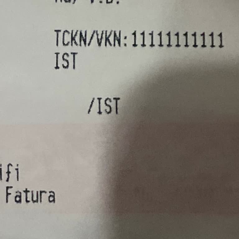 Tablet Faturasında Eksik Vergi Kimlik Numarası