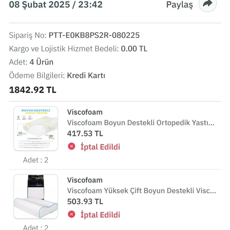 PTT Uygulaması Üzerinden Yapılan Satışlarda Ciddiyetsizlik Ve Mağduriyet