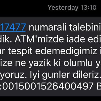 ATM'de Sıkışan Para Ve Eksik İade Sorunu