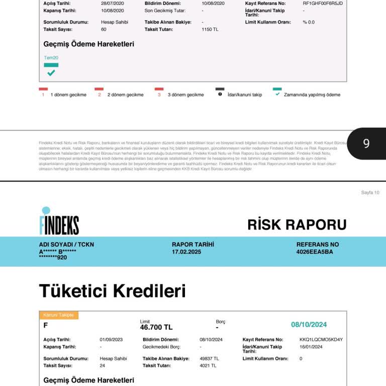 Denizbank'ta Kapatılan Borcun Findeks Raporunda Hatalı Görünmesi